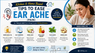 Kitchen and Home based tips to ease Ear Ache (pain).