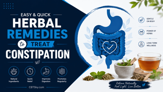 Easy and Quick Herbal Remedies to Treat Constipation!