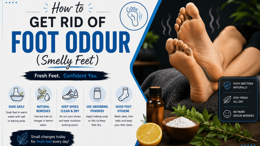 How to get rid of Foot odour ( Smelly Feet)