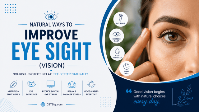 Natural ways to improve Eye Sight (Vision) !!