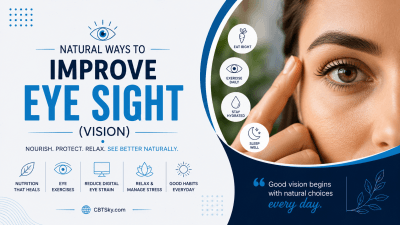 Natural ways to improve Eye Sight (Vision) !!