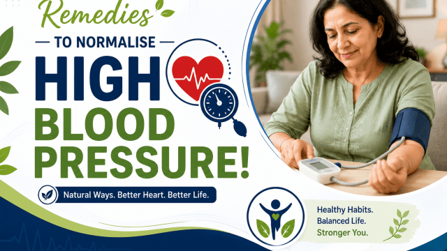 Remedies to Normalise High Blood Pressure!!