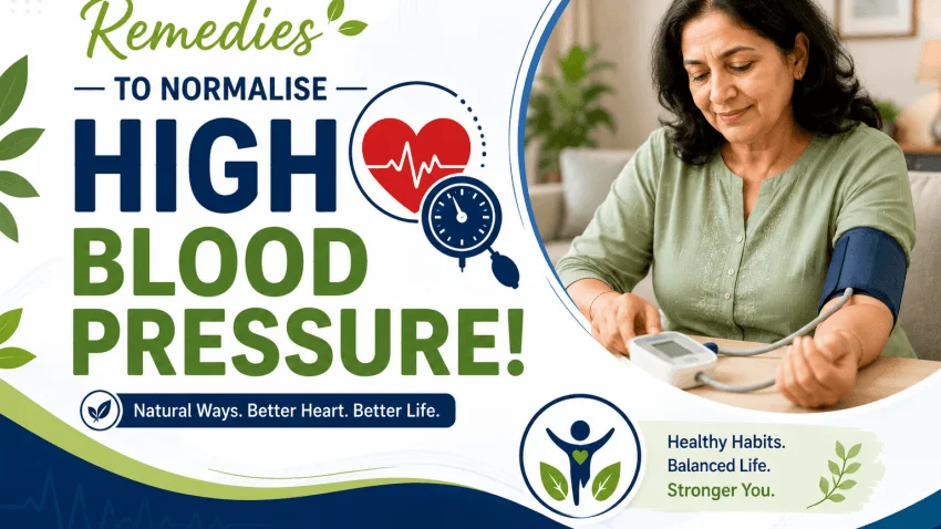 Remedies to Normalise High Blood Pressure!!